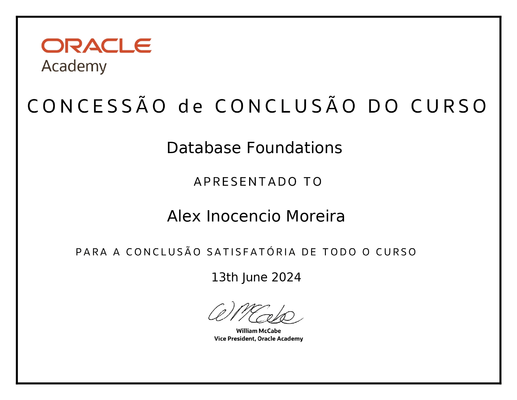 Certificado Database Foundations